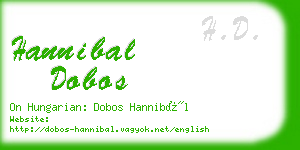 hannibal dobos business card